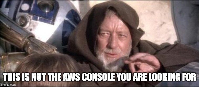 This is Not the AWS Console You Are Looking For